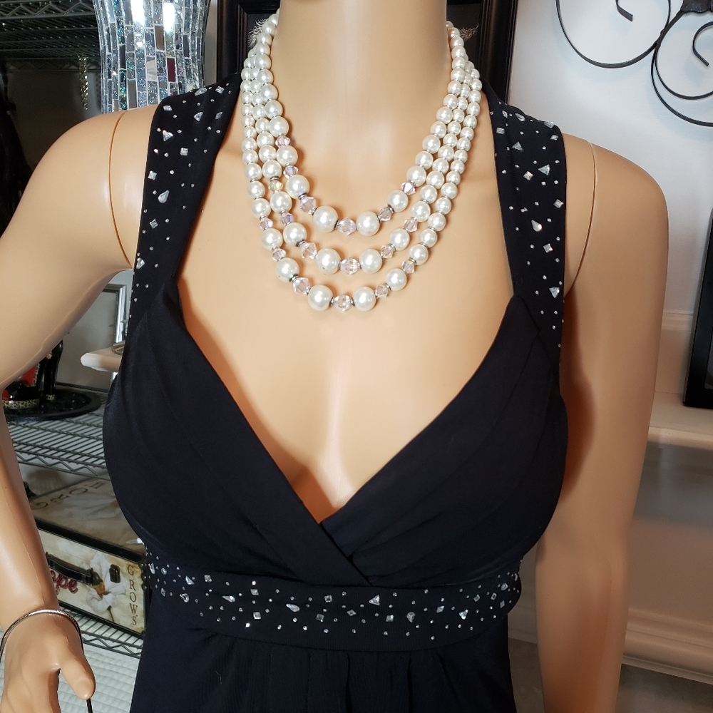 Black Cocktail Dress - Picture 4 of 8